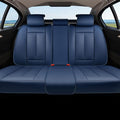 Coverado Rear Seat Covers for Cars, Back Seat Cover for Dogs, Faux Leather Car Seat Covers Backseat, Blue Car Seat Cushion, 3-Pieces Waterproof Universal Seat Covers for Cars Fit for Most Sedans SUV by COVERADOAUTO