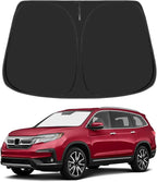 Proadsy Custom Fit 2016-2026 Honda Pilot Windshield Sun Shade, Blocks Heat | 240T Heat Shield, Drops Temp 54°F, Blocks 99% UV, Prevents Dashboard Cracking, Summer Parking & Beach Trips, Easy Twist-Fold by Proadsy