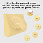 Memory Foam Lumbar Support Pillow for Car - Lower Back Support Cushion for Driving, Back Pain Relief for Car Seat, Office Chair, Wheelchair (Black) - Image 2