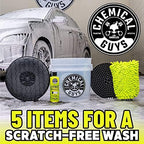 Chemical Guys CWS_101_64BK Car Wash Detailing Bucket, Mitt & Accessories Bundle (6 Items) Featuring Maxi-Suds II Foaming Car Wash Soap 64 oz (.5 Gal) Cherry Scent - Works on Cars, Trucks, SUVs, & More - Image 5