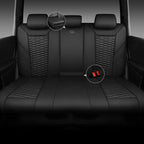 CAR PASS 3D Foam Mesh Leather Back Bench Car Seat Covers,Breathable Rear Seat Cover Universal Fit for Most Cars Sedans SUVs Vans Small Trucks 95% Automotive Backseat, Black - Image 5
