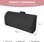 Sunglasses Holder for Car Visor, Auto Sunshade Eyeglasses Storage Case with Hidden Magnetic Closure, PU Leather Sunglass Protective Box for Most Vehicles Sun Visors (Black) - Image 2