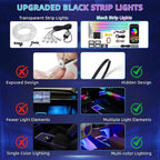 Acrylic Interior Car LED Strip Light, Dreamcolor 22-in-1 RGB Ambient Lighting with APP, 16 Million Colors 175in 600LED Music Sync Lights for Night Driving, Home, Camping & Gift Decor - Image 5