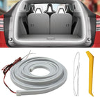 YoRise Car Trunk Light Strip, 157.48" Universal Flexible Auto Interior LED Lamp Strip Decoration, Waterproof Vehicle Trunk Ambient Lighting Accessories for Car SUV (White) by Unknown