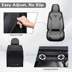 Fit for Toyota RAV4 Seat Covers 2001-2026,Premium Leather, 360° Full Protection, Thick Padding & Memory Foam, Waterproof & Stain-Resistant Car Seat Cover Front Set (2 Seat,Black&Gray) - Image 7