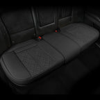 Car Seat Cover for Rear Car Seat Bottom,Luxury PU Leather Seat Cushion | Auto Interior Seat Cover Without Backrest,Full Wrapping Edge Works with Sedan SUV Pickup Minivan by SanQing