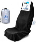 ZIMABLUE 1PC Waterproof Towel Car Seat Cover - 525g Heavy Duty 3-Layer Microfiber Sweat Protector for Bucket Seats - Non-Slip Machine Washable Universal Fit for Gym, Yoga, Beach, Pets & Outdoors-Black by ZIMABLUE