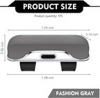 Car Visor Sunglass Holder, Multifunctional Sunglass Holder for Car with Clips, Universal Sun Visor Storage Accessories, for Most Car, SUVs, Trucks (Gray) - Image 2