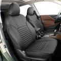 EKR Car Seat Covers for Subaru Crosstrek 2018-2023,Leatherette Full Set | Custom Fit for Subaru Crosstrek & Hybrid 2018-2023 (Rear W/ Armrest),Airbag Compatible,Easy Clean,Faux Leather(Black) by EKR