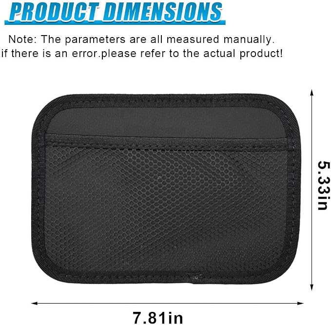 2PCS Car Net Pocket, Self-Adhesive Elastic Mesh Car Seat Side Organizer, Multifunctional Auto Interior Storage Bag for Phones, Keys, Sunglasses(Large) - Image 2