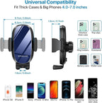 miracase Universal Cup Phone Holder for Car, [Upgraded Version] Adjustable Long Neck Car Cup Holder Phone Mount Cradle Friendly Compatible with iPhone Samsung Google and All Smartphones, Blue - Image 6