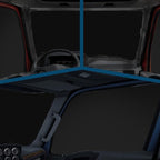 2 Pcs Side Window Sun Shade for International LT MV 18-26 | Fits Lonestar Semi Truck Day Cab & Sleeper, 6-Layer 210T Reflective Heat Blocker, Blackout Privacy Cover, Foldable - Image 7