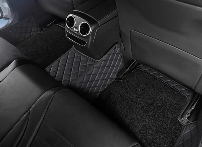 Compatible with Tesla Model Y Juniper(NOT Standard) 5-Seater(2026) Floor Mats 2-Layer Floor Liner Car Mats All-Weather for Interior (Black) - Image 3