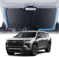 Windshield Sun Shade for Chevr Traverse/Blazer/Suburban 2000-2026, Custom Fit Sunshade, 100% UV Block & Heat Insulation, Custom Fit Sunshade, Foldable Car Sunshade with Storage Bag by Amadaw