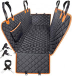 Waterproof Dog Car Seat Cover for Back Seat, Dog Hammock for Cars | Side flaps shield doors; seat anchors and non-slip backing hold it. 4-in-1 modes: hammock, bench mat, cargo liner and pet mat by Unknown