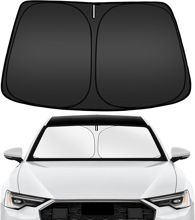 ARISMOTOR Windshield Sun Shade for Audi A6 2019-2025 2026 | Custom Fit, Foldable, Front Window Sunshade Sun Visor Protector, Block UV Rays, Keep Car Cooler by ARISMOTOR