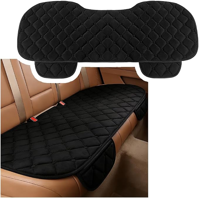 Plush Soft Car Seat Covers Rear Seats,Anti-Slip & Comfortable Car Seat Cushion with Storage Pockets,Universal Cars Seats Pad Cars Interior Accessories for SUVs,Trucks（Rear） by Unknown