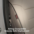 EKR Car Seat Covers Custom Fit for Toyota 4Runner(7 Seats) Full Set | for Toyota 4 Runner 2010-2024 Seat Covers for SUV,Full Wrap,Airbag Compatible,Waterproof Pet-resistant,Faux Leather(Beige) - Image 3