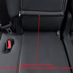 Full Set Car Seat Covers for Honda Odyssey 2011-2017,7-Seater,Faux Leather | for LX Only,2nd Row Captain Seats,Luxury Waterproof Seat Protector,Fit Like A Glove(Black) - Image 7