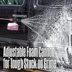 Westinghouse ePX3100v Electric Pressure Washer, 2100 Max PSI 1.76 Max GPM, Built-in Carry Handle, Detachable Foam Cannon, Pro-Style Steel Wand, 3-Nozzle Set, for Cars/Fences/Driveways/Home/Patios - Image 3