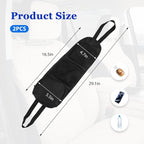 2 PCS Car Seat Side Organizer, Multifunctional Auto Seat Side Storage Hanging Bag with Mesh Net Pockets, Multi-Pocket Vehicle Mesh Organizer for Mobile Phone Wallet Glasses - Image 2