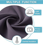 RYB HOME Blackout Curtains for Bedroom Living Room Nursery 72 inches Long | Thermal Insulated, Privacy Protection, Rod Pocket, Drapes for Office Home Theater, W42 x L72, Greyish Purple, 2 Panels - Image 5