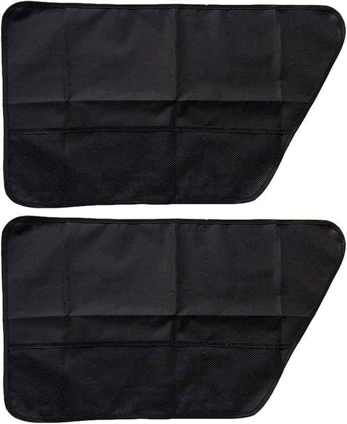 2-Pack Dog Car Door Guard - Anti-Scratch Back Seat Protector - Oxford Fabric, Black - Pet Supplies - Car Accessories for Dogs - Image 2