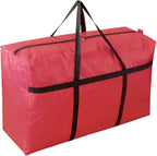 Extra-large Tarp Storage Bag (Red, 45Gal/170L) | Double Zipper, Moisture Resistant and Dustproof, Lightweight Foldable for Moving, Travel, Camping, and Seasonal Organization by IWEIK