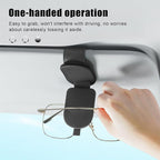 Sunglass Holder for Car Visor, Magnetic Leather Eyeglass Holder, Universal Car Sunglass Organizer Visor Accessories for SUV Truck Pickup, 2 Pack (Black) - Image 6