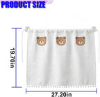 Cute Car Window Shades, 27" x 20" Automotive Side Window Privacy Curtains with Suction Cup, Sun Blackout UV Protection Car Camping Windows Screen Shades for Baby, Pet (Bear) - Image 2