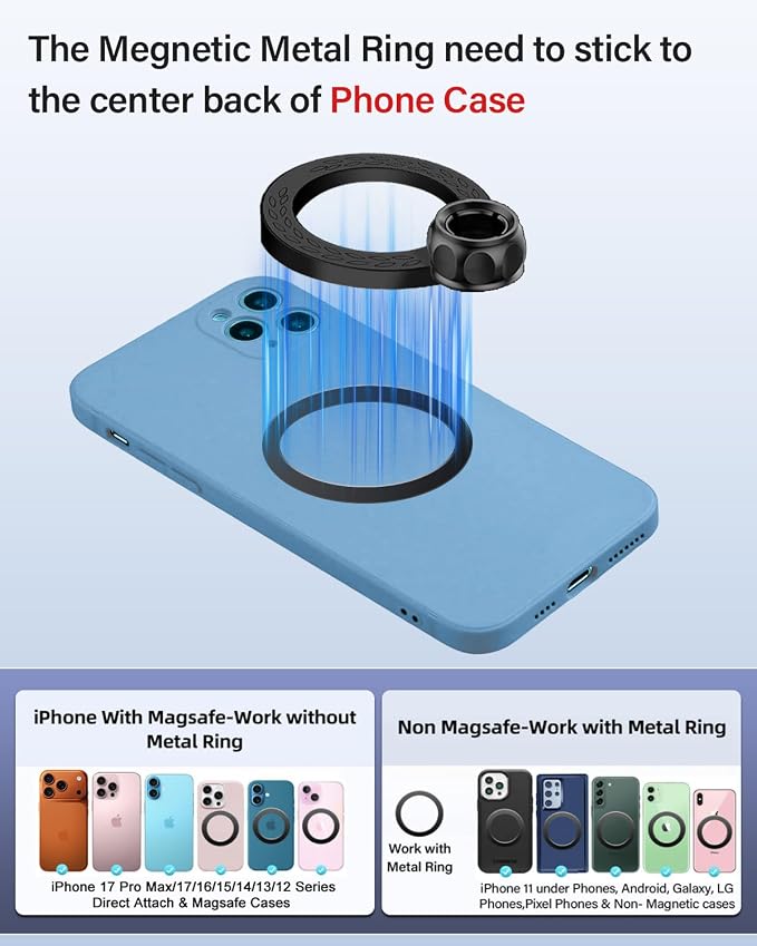 PZK Car Phone Mount for Toyota Tundra 2014-2021 Accessories Custom Air Vent | Magsafe Magnetic Car Phone Holder for Tundra Fixed Clip 360° Rotation Hands-Free Cell Phone Cradles Fit All Smartphones - Image 7