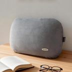 Latex Lumbar Support Pillow for Car Seat Cushion Lower Back Pain Relief | Memory Foam Suede, Thin Waist Support, Ergonomic, Office Chair, Driver Road Trip Accessories for Women Men, Grey - Image 2