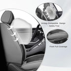Fit for Toyota RAV4 Hybrid Seat Covers 2016-2026, Premium Leather, 360° Full Protection, Thick Padding & Memory Foam, Waterproof & Stain-Resistant Car Seat Cover Front Set (2 Seat,Gray&Black) - Image 2