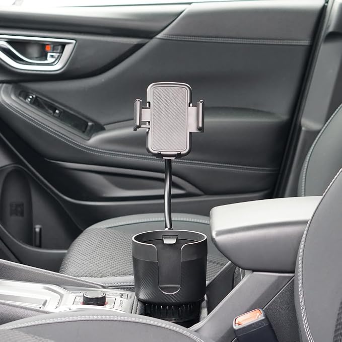CupCargo Pro – 2-in-1 Car Cup Holder Expander and 360° Phone Mount with Adjustable Base and Flexible Neck, Universal Fit - Image 7