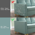 Anti Cat Scratch Furniture Protector (17.3" x 118") Single Sided | Thicken Vinyl Transparent Cat Anti Scratch Tape Flexible Couch Protector from Cat Claw Sticky Paws for Sofa, Door, Wall, Bed - Image 6