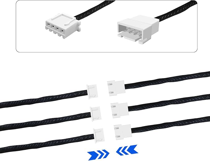 2PCS Dreamcolor Acrylic Interior Car LED Strip Light Extension Wire, which fit for Dreamcolor Main Controller Connects and sub-Controller kit (not Including), Not fit dreamcolor 1 Lights - Image 4