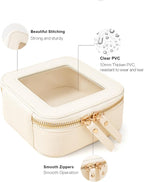 Travel Clear Makeup Bag Set, TSA Approved Cosmetic Bag Case with Zipper Portable Makeup Pouch Toiletry Bag Traveling Cosmetic Organizer Storage Bag Car Organizer Car Essentials - Image 5