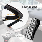 Set of 2 Bling Rhinestone Car Sun Visor Glasses Holders with Anti-Scratch Sponge,Car Decoration for Women Girls,Ticket Card Clip Visor Organizer,Universal Rhinestone Auto Accessories (Silver-2pcs) - Image 6