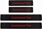 4 Pcs Car Door Sill Protector for Mitsubishi Outlander | Customized Text, Decoration Car Door Sill, Paint Protection, Anti-Scratch Decals, Covering scratches, Thickened Material - Image 4