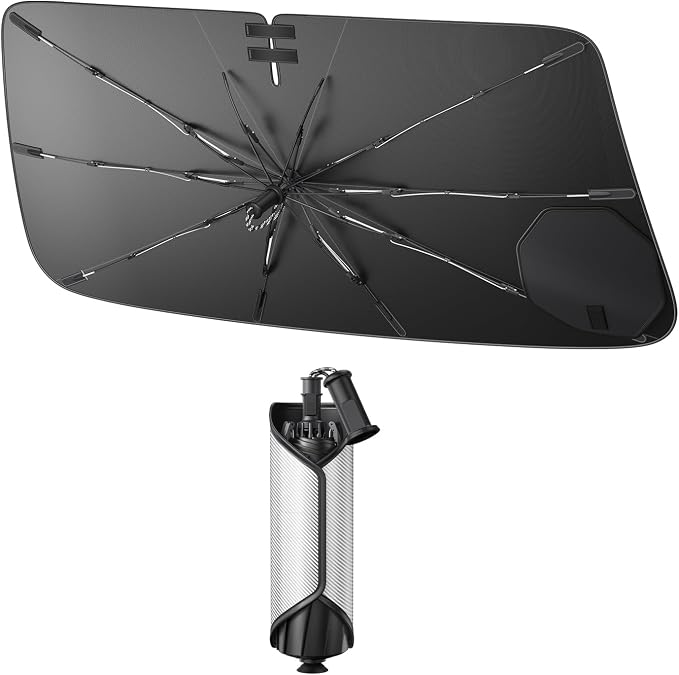SXCY for 2023-2025 2026 Chevy Colorado/GMC Canyon Windshield Umbrella Sunshade [Easier Foldable] 2025 2026 Colorado/Canyon Accessories 2026 Colorado Sunshade Umbrella Windshield Sun Shade Umbrella - Image 8