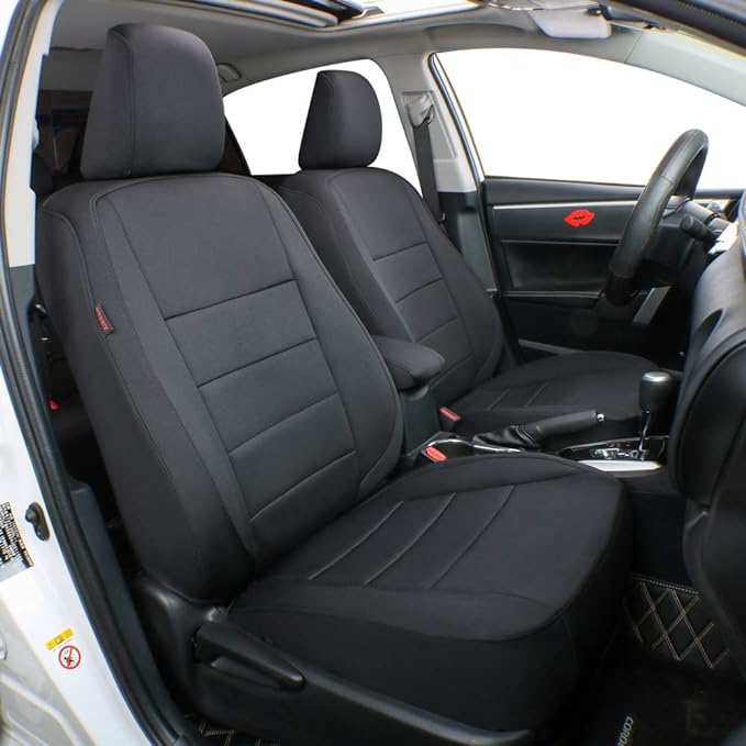 EKR Car Seat Covers for Subaru Crosstrek 2026 Base,Neoprene Full Set | Custom Fit for Subaru Crosstrek 2026 Base(Rear W/ NO Armrest),Glove-Like Fit,Easy Clean,Neoprene (Black) by EKR