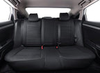 EKR Civic Seat Covers Custom Fit for Honda Civic (Sedan) EX 2022-2024 & Sport/Hybrid Sport 2025-2026(Rear Backrest Split W/Armrest) Waterproof Car Seat Cover Full Set,Faux Leather (Black) - Image 5