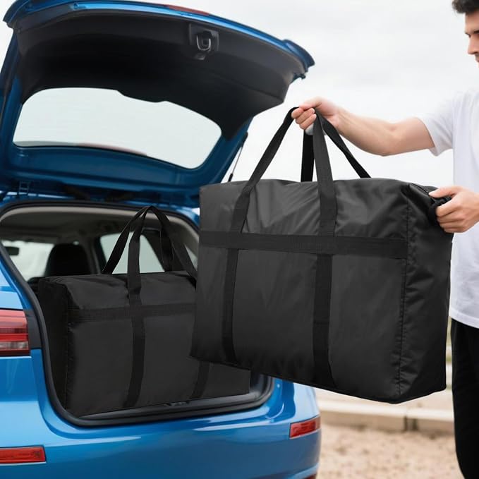 Extra Large Moving Bags with Strong Zippers and Carrying Handles | Storage Bags Organizer Duffle Bag Packing Bags for Moving, Storage, Travel and Camping, Totes for Space Saving, 1 Pack - Image 6