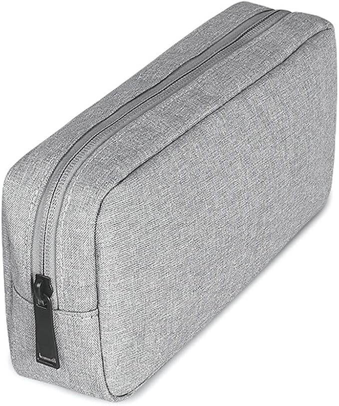 Universal Electronics/Accessories Soft Carrying Case Bag, Durable & Light-weight,Suitable for Out-going, Business, Travel and Cosmetics Kit (Big-Gray) - Image 5