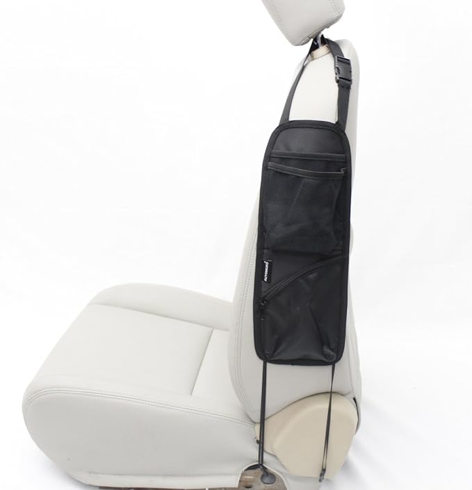 Seat Side Organizer, for Use On Any Front Passenger Car Seats for Cars, Trucks, Mini Vans and SUVs with One-Year Limited Warranty - Image 3
