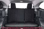 Full Set Car Seat Covers for Honda Odyssey 2011-2017,7-Seater,Faux Leather | for LX Only,2nd Row Captain Seats,Luxury Waterproof Seat Protector,Fit Like A Glove(Black-Diamond) - Image 3