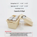 6-Piece Camping Spice Kit, BPA-Free Leakproof, Portable Seasoning Organizer for Travel - Image 2