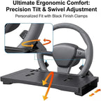 2 in 1 Steering Wheel Tray Table & Seat Gap Filler Organizer,Table for Eating in Car, Universal Fit for Most Cars, Car Tray for Working & Eating - Image 3