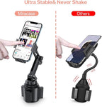 miracase Universal Cup Phone Holder for Car, [Upgraded Version] Adjustable Long Neck Car Cup Holder Phone Mount Cradle Friendly Compatible with iPhone Samsung Google and All Smartphones, Pink - Image 2