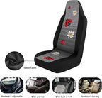 Ladybug Daisy Front Seat Covers for Cars Decorative Front Bucket Seat Cover Lightweight Automotive Seat Cushion Covers for SUV Vans Sedans Trucks - Image 6